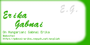 erika gabnai business card